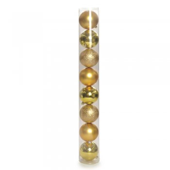 BOLAS LISA . 6CM  JG C/8 PC 1613068 OURO