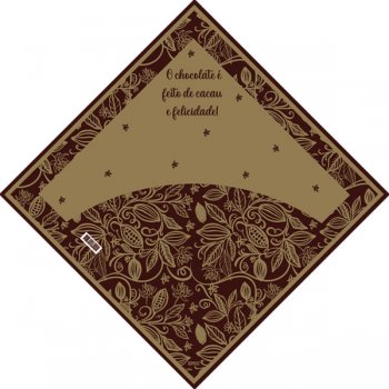POLI PEROLIZADO PRATIC CACAU 39cm x 39cm Pacote 25 Peças .