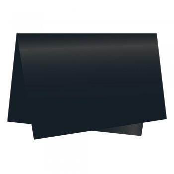 PAPEL DE SEDA LISO . 50cm x 70cm Pacote 100 Folhas PRETA