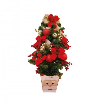 ÁRVORE MINI DECORADA . 60CM 01 PEÇA .