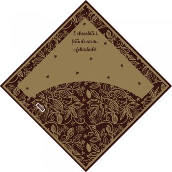 AUTOSSERVIÇO KIT PRATIC CACAU 39cm x 39cm Conjunto 5 Peças .