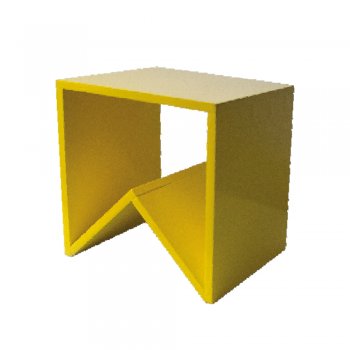 BANDEIRA DECORADA MDF GRANDE 21CM X 20CM 01 PEÇA AMARELO