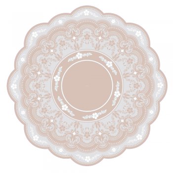 POLI REDONDO ÁRIA Ø 48cm Pacote 50 Folhas NUDE