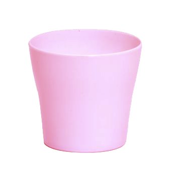 CACHEPOT ACRÍLICO FLORIA . Pote 15 (15,5cm x 14cm) 1 Peça ROSA