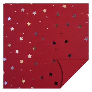 POLI METALIZADO 40mc DUPLA FACE CONSTELAÇÃO 69cm x 69cm Pacote 25 Folhas .