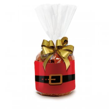 CINTA PANETONE . PAPAI NOEL 56,5X8,2CM 10 PEÇAS .