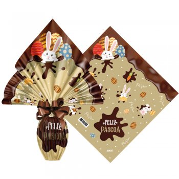POLI METALIZADO PRATIC CHOCOLATIER 39cm x 39cm Pacote 25 Peças OURO