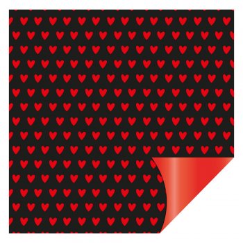 POLI DP ELITE AMO VOCE PRETO/VERME. 69cmX69cm 25un
