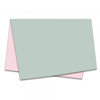 POLI PEROLIZADO ELITE 60mc DUPLA FACE LISO 49cm x 69cm Pacote 25 Folhas ROSA QUARTZ / VERDE
