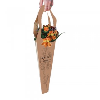 SACOLA BOUQUET INFINITY 43cm x 59cm Pacote 5 Peças .