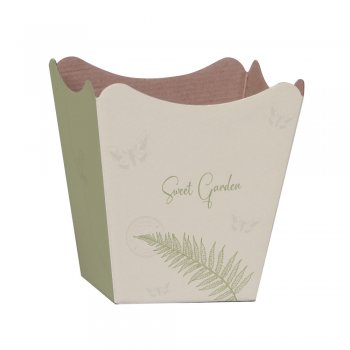 CACHEPOT PAPER . SWEET GARDEN Pote 15 (16cm x 17cm x 11cm) Pacote 10 Peças .