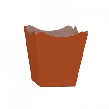 CACHEPOT PAPER . LISO Pote 11 (11cm x 11cm x 9cm) Pacote 10 Peças TERRACOTA