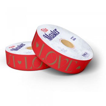 FITA MASTER DECORADA NEW LOVE 32mm X 100m 1 Rolo VERMELHO