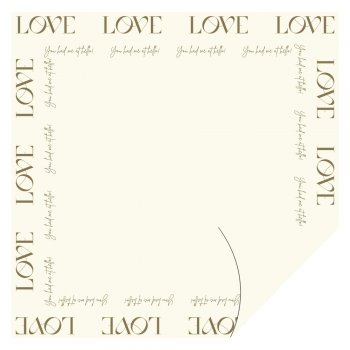 POLI PEROLIZADO DUPLA FACE NEW LOVE 69cm x 69cm Pacote 25 Folhas MARFIM