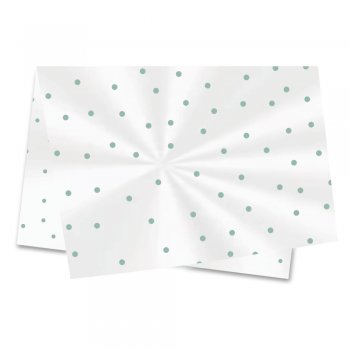 POLI SUJINHO DECORADO POÁ 49cm x 69cm Pacote 50 Folhas VERDE