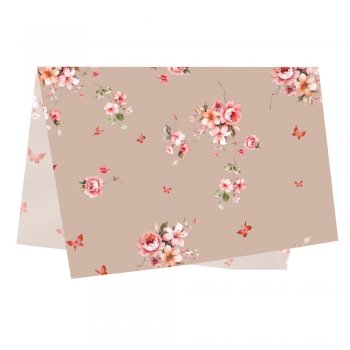 POLI SUJINHO DECORADO HELENA 49cm x 69cm Pacote 50 Folhas .