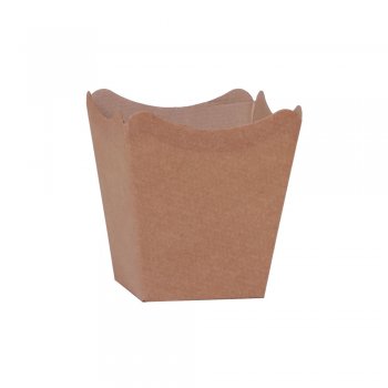 CACHEPOT PAPER . LISO Pote 11 (11cm x 11cm x 9cm) Pacote 10 Peças KRAFT