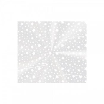 SACO TRANSPARENTE MULTIUSO ESTRELINHA 10cm x 15cm Pacote 50 Peças BRANCA