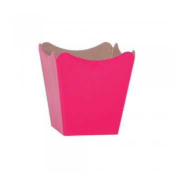 CACHEPOT PAPER . LISO Pote 11 (11cm x 11cm x 9cm) Pacote 10 Peças PINK