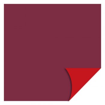 POLI PEROLIZADO 40mc DUPLA FACE LISO 69cm x 69cm Pacote 25 Folhas BORGONHA / VERMELHO