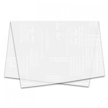 POLI MATTE SUJINHO DECORADO LONDON 49cm x 69cm Pacote 50 Folhas BRANCO