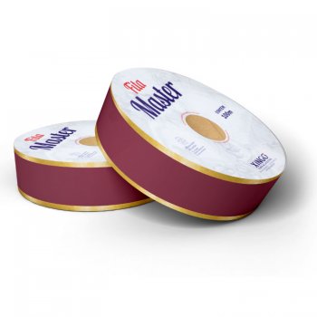 FITA MASTER DECORADA 3D 32mm X 100m 1 Rolo BORGONHA / OURO