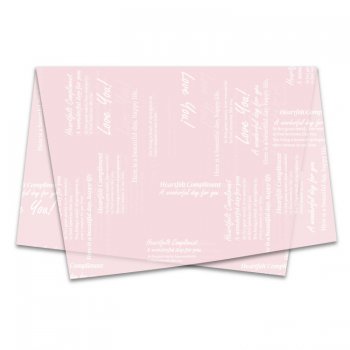 POLI MATTE SUJINHO DECORADO LONDON 49cm x 69cm Pacote 50 Folhas ROSA QUARTZ