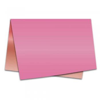 POLI METALIZADO 40mc DUPLA FACE LISO 49cm x 69cm Pacote 40 Folhas ROSE GOLD / ROSE GOLD