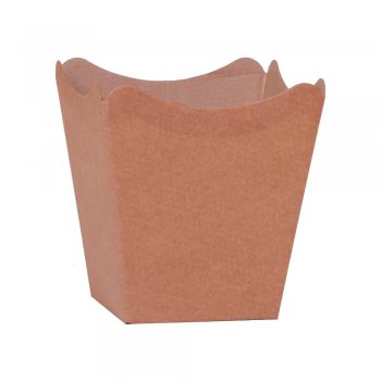 CACHEPOT PAPER . CD LISO Pote 15 (16cm x 17cm x 11cm) Pacote 10 Peças KRAFT