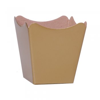 CACHEPOT PAPER . LISO Pote 15 (16cm x 17cm x 11cm) Pacote 10 Peças OURO