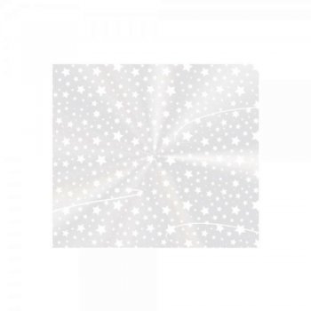 SACO TRANSPARENTE MULTIUSO ESTRELINHA 25cm x 35cm Pacote 50 Peças BRANCA
