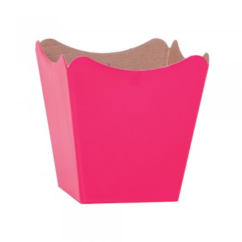 CACHEPOT PAPER . LISO Pote 15 (16cm x 17cm x 11cm) Pacote 10 Peças PINK
