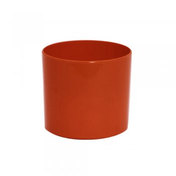 CACHEPOT ACRÍLICO CILINDRO . Pote 15 (15,5cm x 14cm) 1 Peça TERRACOTA