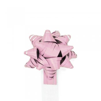 LAÇO PRONTO ESTRELA FECHAMENTO LISO . 13mm x Ø6cm Pacote 6 Peças ROSA