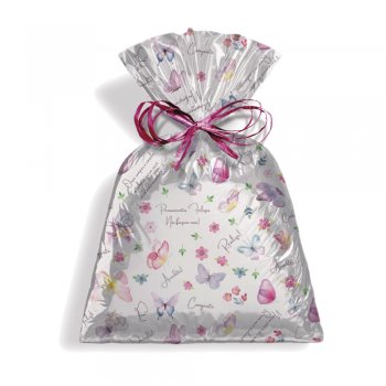 SACO PEROLIZADO PRESENTE PRIMAVERA 60cm x 89cm Pacote 50 Peças .