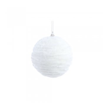 BOLA LISTRADA . 10cm (BOLS) JG C/4 PC 1015723 BRANCA