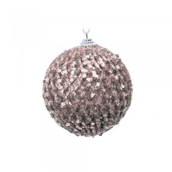 BOLA COM PAETE CHÁ 10cm () JG C/4 PC 1044005 .