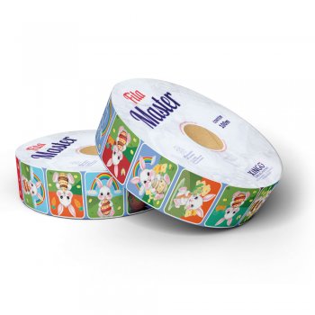FITA MASTER DECORADA BOSQUE DO COELHO 32mm X 50m 1 Rolo AZUL
