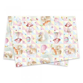 PAPEL DE SEDA DECORADO ENCANTADA 50cm x 70cm Pacote 50 Folhas .