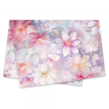 POLI SUJINHO DECORADO FLORATTA 49cm x 69cm Pacote 50 Folhas .