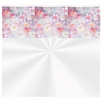 SACO TRANSPARENTE DECORADO FLORATTA 60cm x 89cm Pacote 25 Peças .