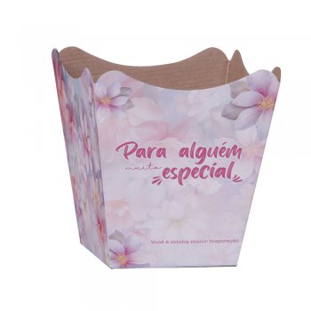 CACHEPOT PAPER . FLORATTA Pote 15 (16cm x 17cm x 11cm) Pacote 10 Peças .