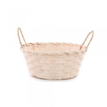 CESTA COM DUAS ALÇAS CRU(CESTARIA)1065796 1 PEÇA .