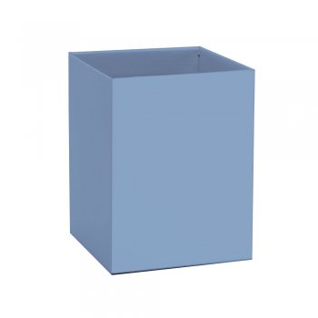 CACHEPOT PAPER QUADRADO LISO Pote 13 (13cm x 13cm x 17cm) Pacote 10 Peças AZUL