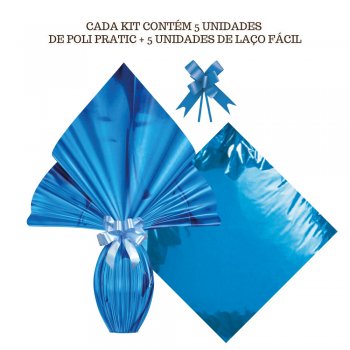 AUTOSSERVICO PRATIC METAL AZUL 34cmX34cm 5un