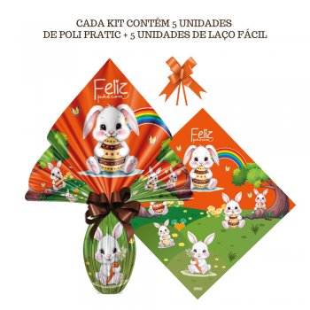 AUTOSSERVICO PRATIC BOSQUE COELHO LARANJA 24cmX24cm 5un