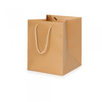 SACOLA BRIGITTE BAKERY 7001 20cmX20cmX20cm OURO