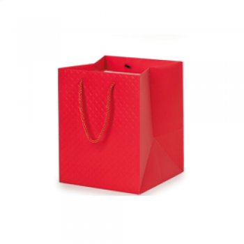 SACOLA BRIGITTE BAKERY 20cm x 20cm x 20cm 1 Peça VERMELHO