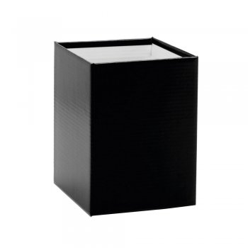 CACHEPOT PAPER QUADRADO LISO Pote 13 (13cm x 13cm x 17cm) Pacote 10 Peças PRETO