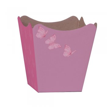 CACHEPOT PAPER . BUTTERFLY Pote 15 (16cm x 17cm x 11cm) Pacote 10 Peças .